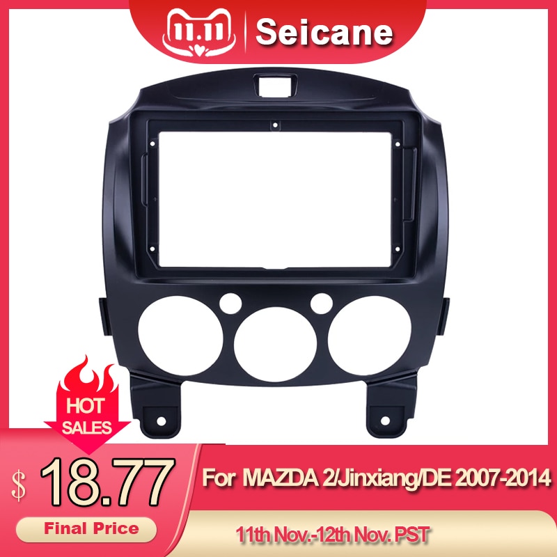 Seicane 9 ġ Fascia Black Frame for 2007-2014 MAZD..